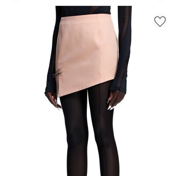 Mugler x HM wool skirt pink US18 - Picture 8 of 9